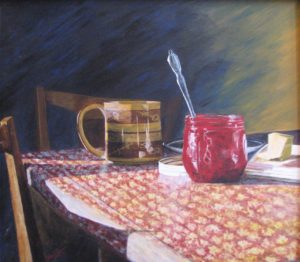"Coffee and Jam", Acrylic on canvas