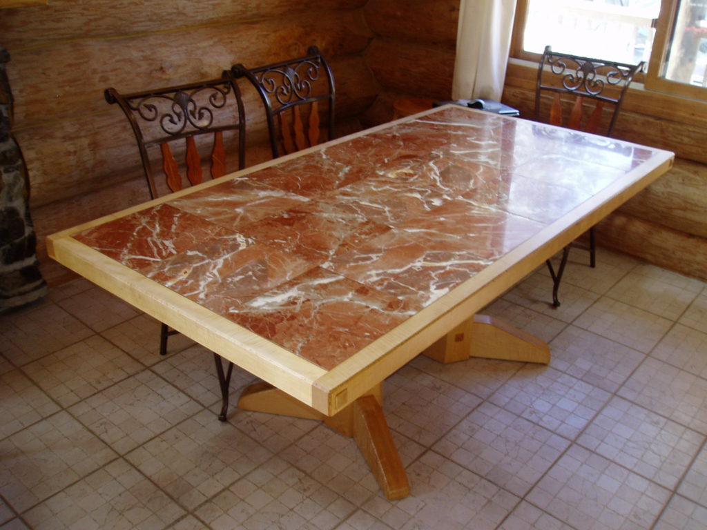 Curly Mable and Marble dining room table