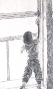 "Headin' out", pencil by John Huisman