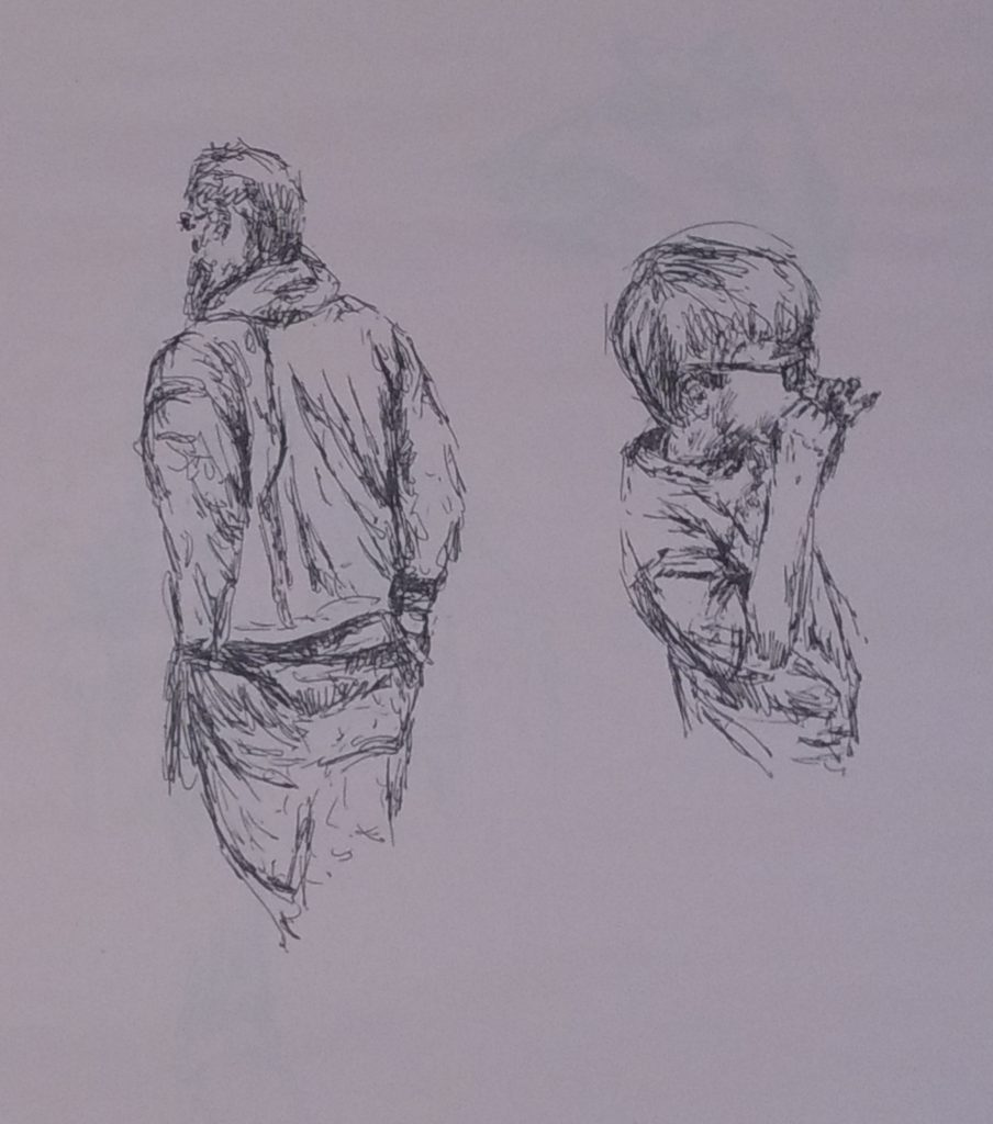 Some quick Gel pen sketches by John Huisman
