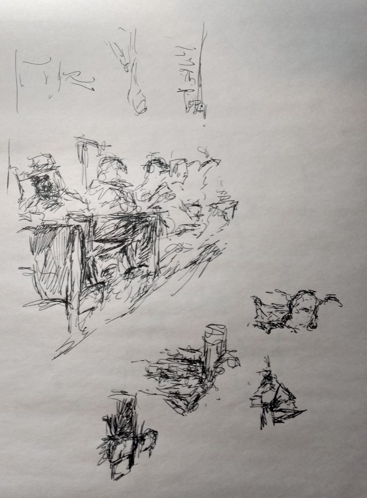 Sketches, pen, bilillo's J Huisman (4)