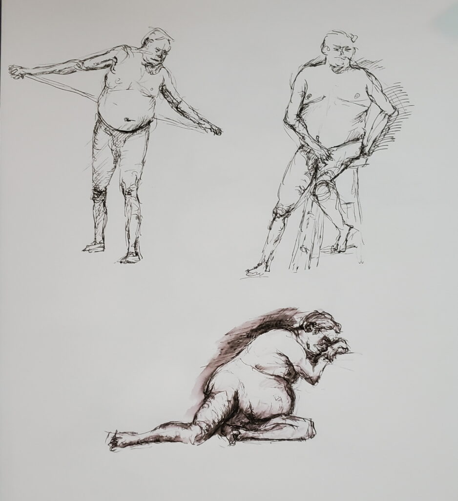 Art works figure drawing session 1/25/21